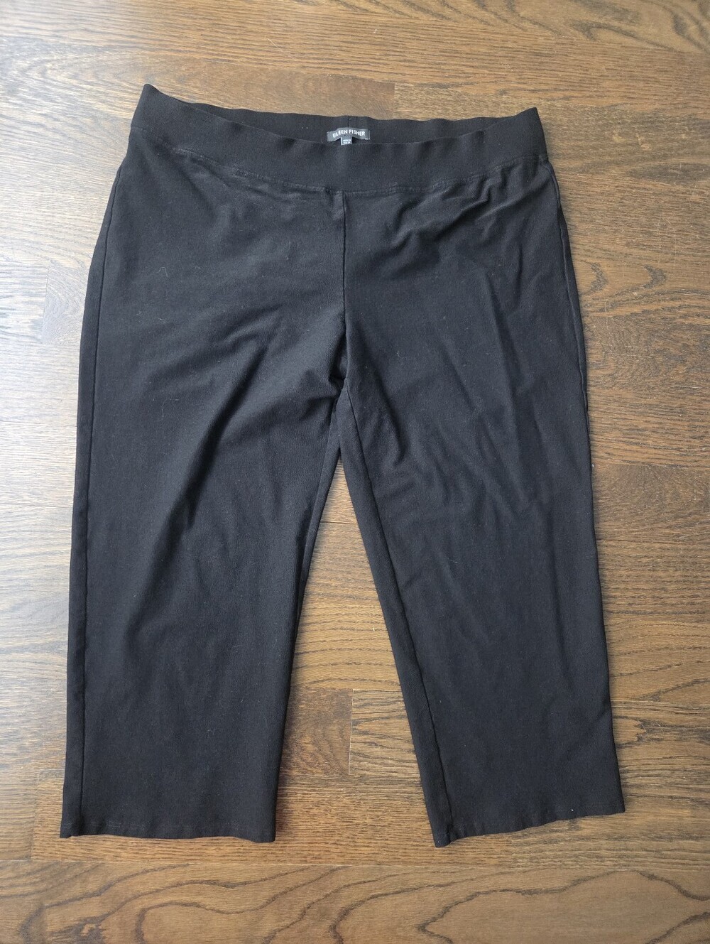 Ellen Fisher City Chic Black Crop Ponte Pants Sz.L